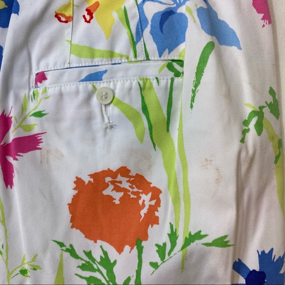 Liz Claiborne Floral Pencil Skirt Size 12 Lizsport Skirt Tulips, Irises … - Picture 6 of 6